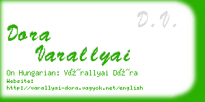 dora varallyai business card